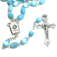 Turquoise - Catholic Rosary Lourdes Water Relic Medal - Blessed by Pope - Catholically