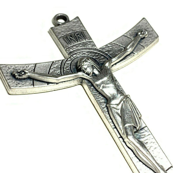 Cruz católica de 5 - Crucifijo de pared - Crucifijo moderno grande -  Bendito – Catholically