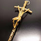 Scorzelli Golden Cross - 5 1/2 Crucifix - Blessed by Pope - St. JPII - Catholically