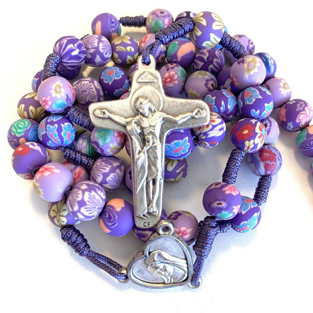 Wearable Rosary with Relic of the Holy Ground of Medjugorje -Blessed By Pope-Catholically