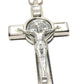 White 3 Saint St. Benedict Crucifix - Exorcism- Cross - Blessed - San Benito - Catholically