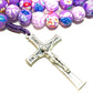 Wonderful Rosary with relic of the Holy Ground of Medjugorje -Blessed by pope - Catholically