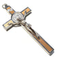 Wood 4.5" St. Benedict Wall Crucifix - Exorcism- Cross - Blessed By Pope-Catholically