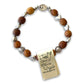 Wooden Bracelet Our Lady Virgin Mary - Olive Wood Medjugorje - Pope Francis-Catholically