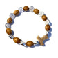Wooden Saint St. Benedict Medal Stretch Bracelet Blessed By Pope-Catholically
