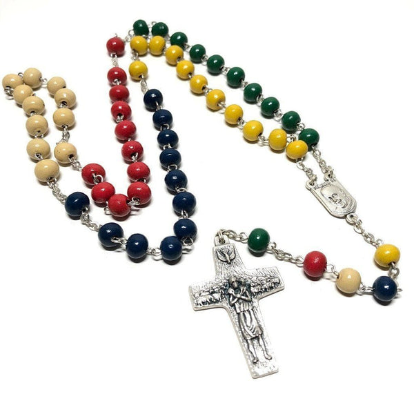 World Missionary Wooden Rosary Blessed by Pope Catholic Gifts Catholically